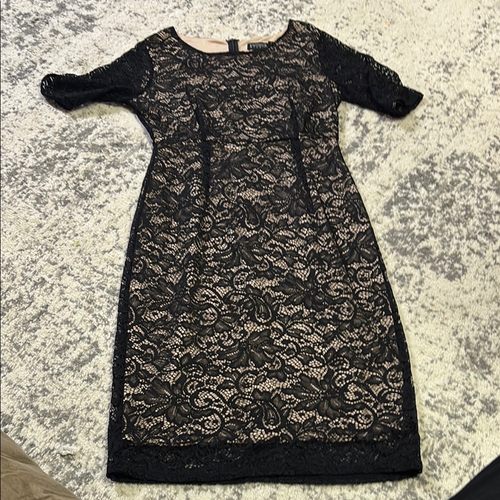 Elegant Black Lace Dress